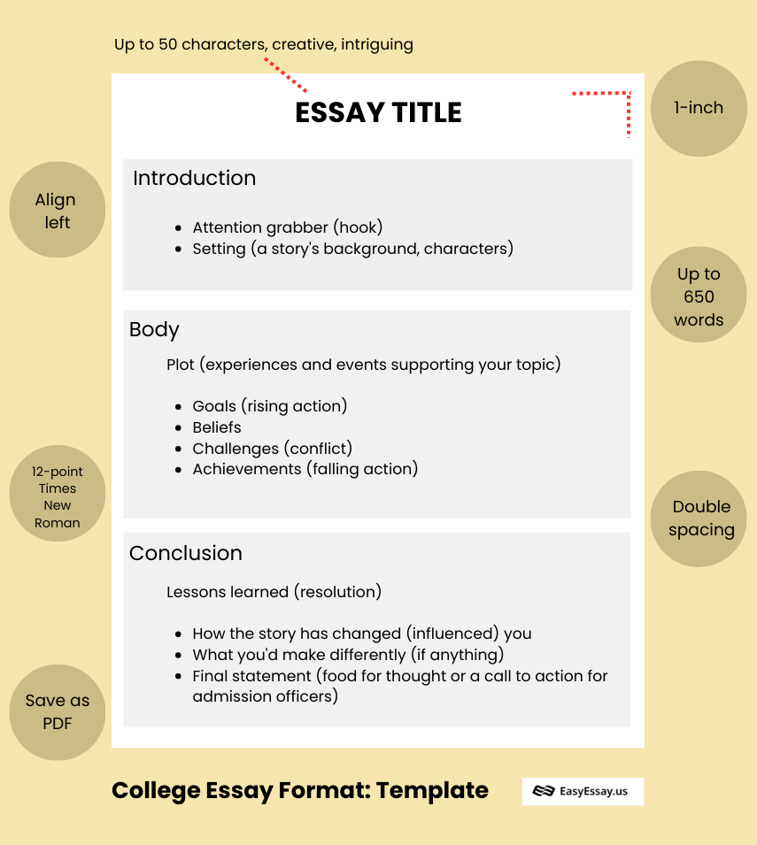 how should you structure a college essay
